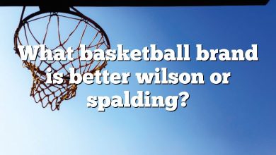 What basketball brand is better wilson or spalding?