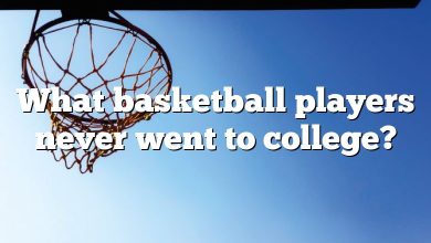 What basketball players never went to college?