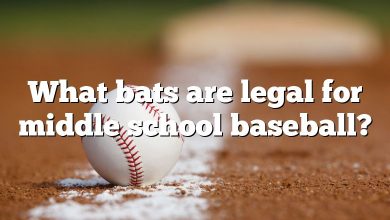 What bats are legal for middle school baseball?