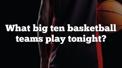 What big ten basketball teams play tonight?