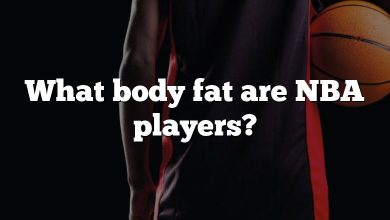 What body fat are NBA players?