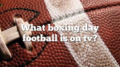 What boxing day football is on tv?