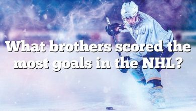 What brothers scored the most goals in the NHL?