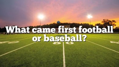 What came first football or baseball?