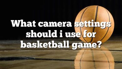 What camera settings should i use for basketball game?