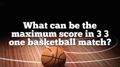 What can be the maximum score in 3 3 one basketball match?