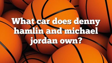 What car does denny hamlin and michael jordan own?