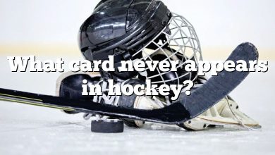 What card never appears in hockey?