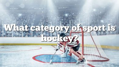 What category of sport is hockey?