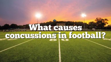 What causes concussions in football?