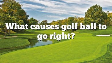 What causes golf ball to go right?