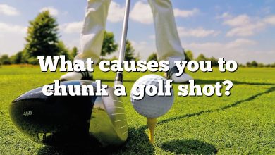 What causes you to chunk a golf shot?