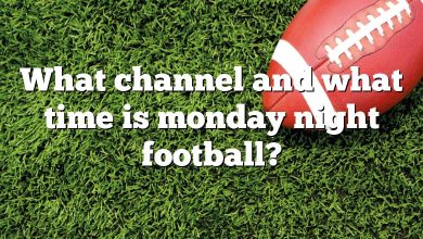 What channel and what time is monday night football?