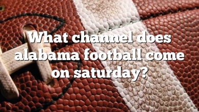 What channel does alabama football come on saturday?