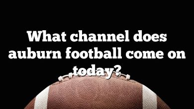 What channel does auburn football come on today?