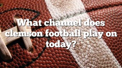 What channel does clemson football play on today?