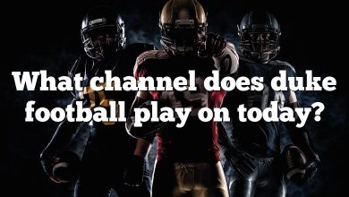 What channel does duke football play on today?