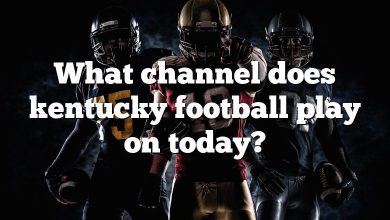 What channel does kentucky football play on today?