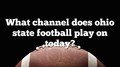 What channel does ohio state football play on today?