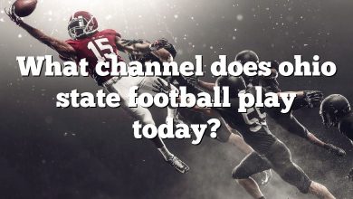 What channel does ohio state football play today?