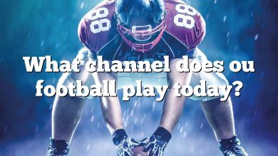 What channel does ou football play today?