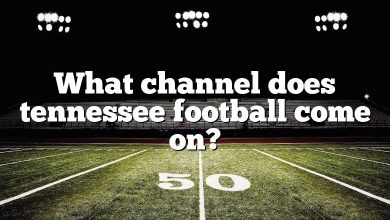 What channel does tennessee football come on?