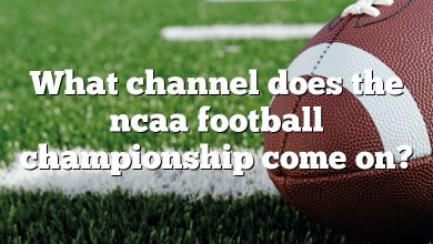 What channel does the ncaa football championship come on?