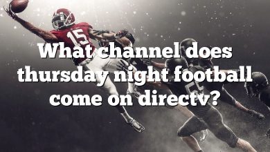 What channel does thursday night football come on directv?