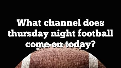 What channel does thursday night football come on today?