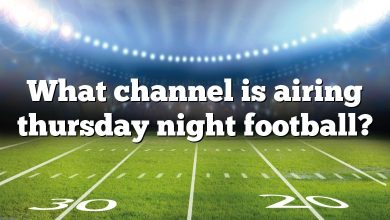 What channel is airing thursday night football?