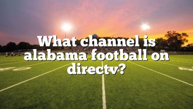 What channel is alabama football on directv?