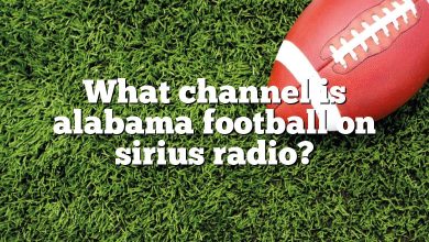 What channel is alabama football on sirius radio?