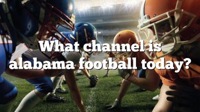 What channel is alabama football today?