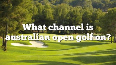 What channel is australian open golf on?