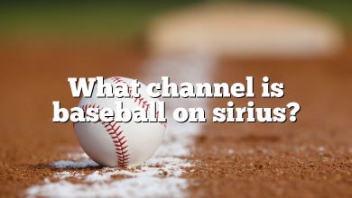 What channel is baseball on sirius?