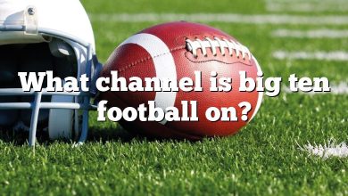 What channel is big ten football on?
