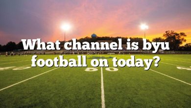 What channel is byu football on today?