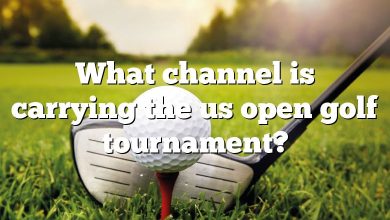 What channel is carrying the us open golf tournament?