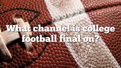What channel is college football final on?