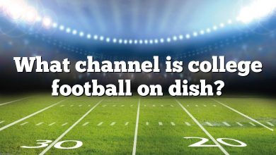 What channel is college football on dish?