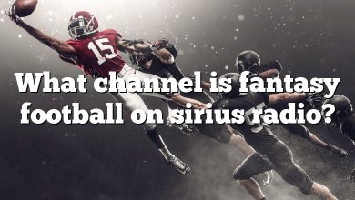 What channel is fantasy football on sirius radio?