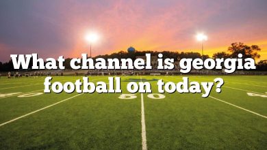 What channel is georgia football on today?