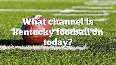 What channel is kentucky football on today?