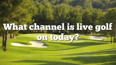 What channel is live golf on today?