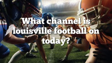 What channel is louisville football on today?