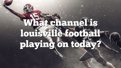 What channel is louisville football playing on today?