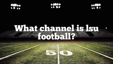 What channel is lsu football?