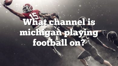 What channel is michigan playing football on?