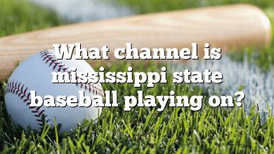 What channel is mississippi state baseball playing on?