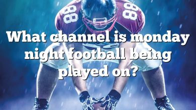 What channel is monday night football being played on?